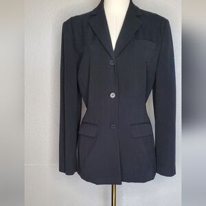The Limited Vintage 3 Button Long Black Blazer Jacket Women's Size Small